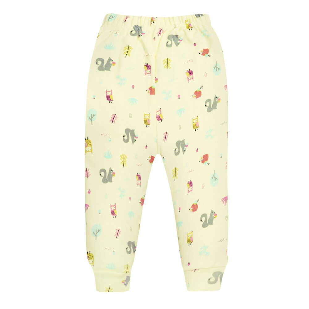 بنطلون بيبي مطبوع ألوان<span> - </span>0-3m, اصفر