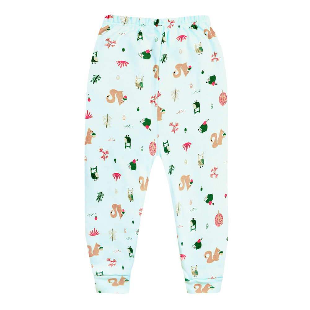 بنطلون بيبي مطبوع ألوان<span> - </span>0-3m, اخضر