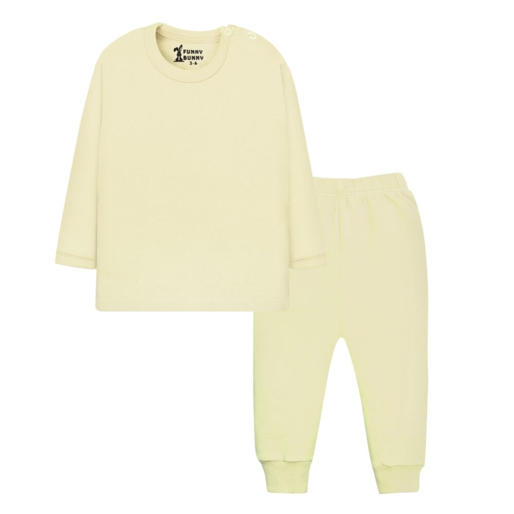 طقم بيبي كم ألوان<span> - </span>اصفر, 3-6m